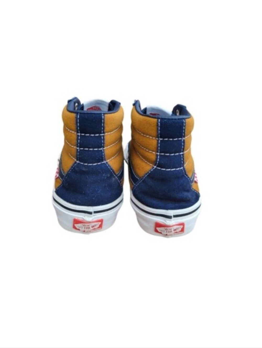 Vans Andrew Reynolds Blue Brown Athletic Tennis Hi Skate Sneaker Men 7.5 Wall - Picture 5 of 10